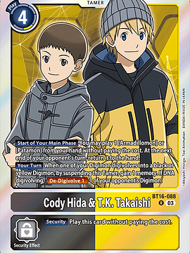 BT16-088 R Cody Hida & T.K. Takaishi