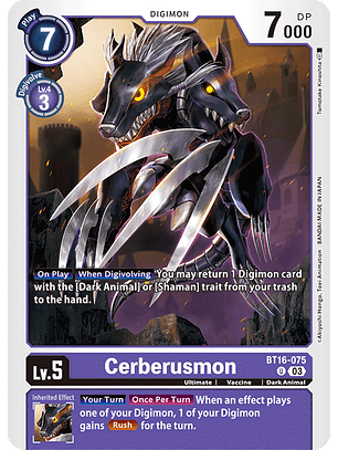 BT16-075 U Cerberusmon