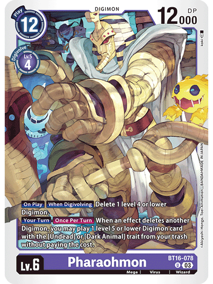BT16-078 U Pharaohmon 1