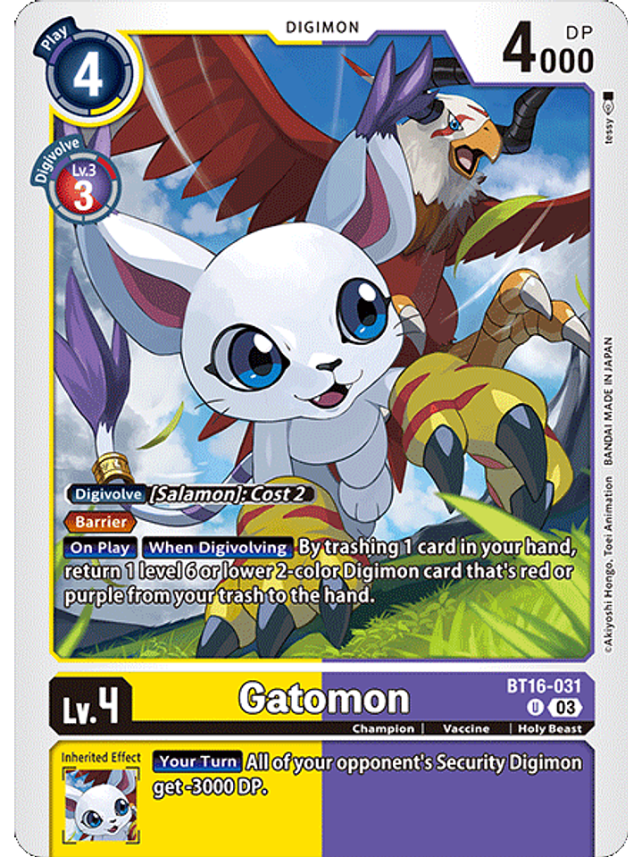 BT16-031 U Gatomon 1