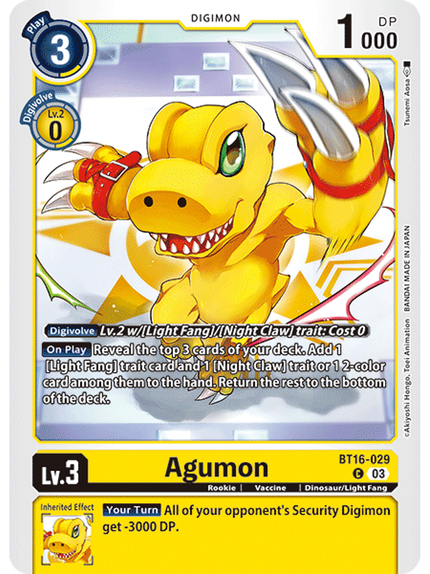 BT16-029 C Agumon 1
