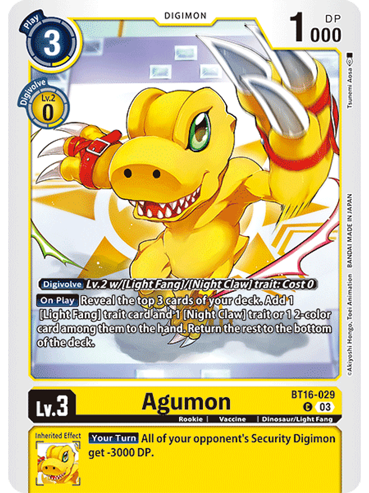 BT16-029 C Agumon 1