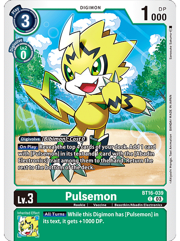 BT16-039 C Pulsemon 1
