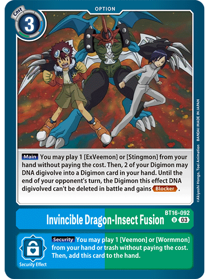 BT16-092 U Invincible Dragon-Insect Fusion 1