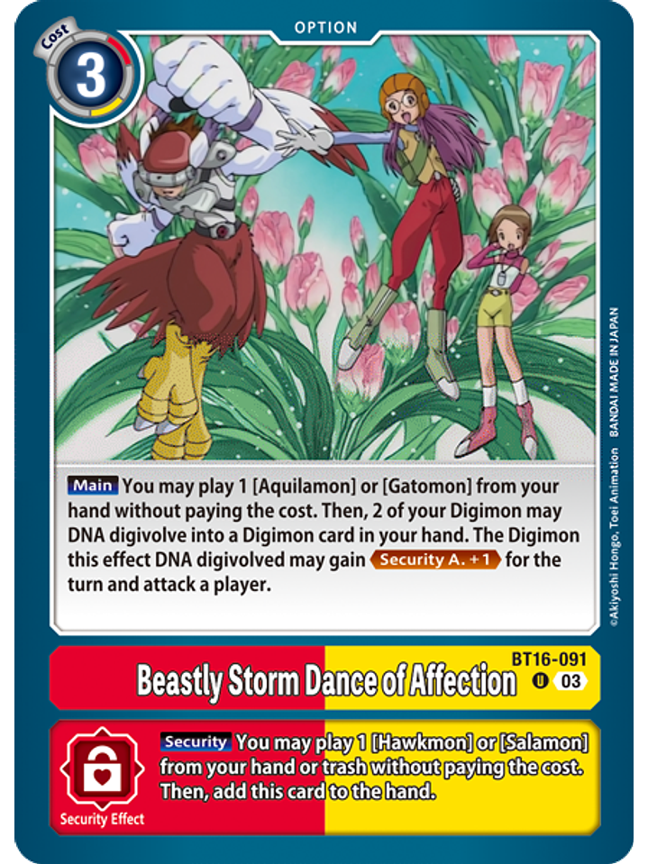 BT16-091 U Beastly Storm Dance of Affection 1