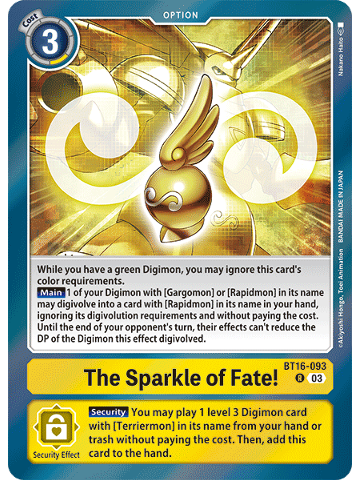 BT16-093 R The Sparkle of Fate! 1