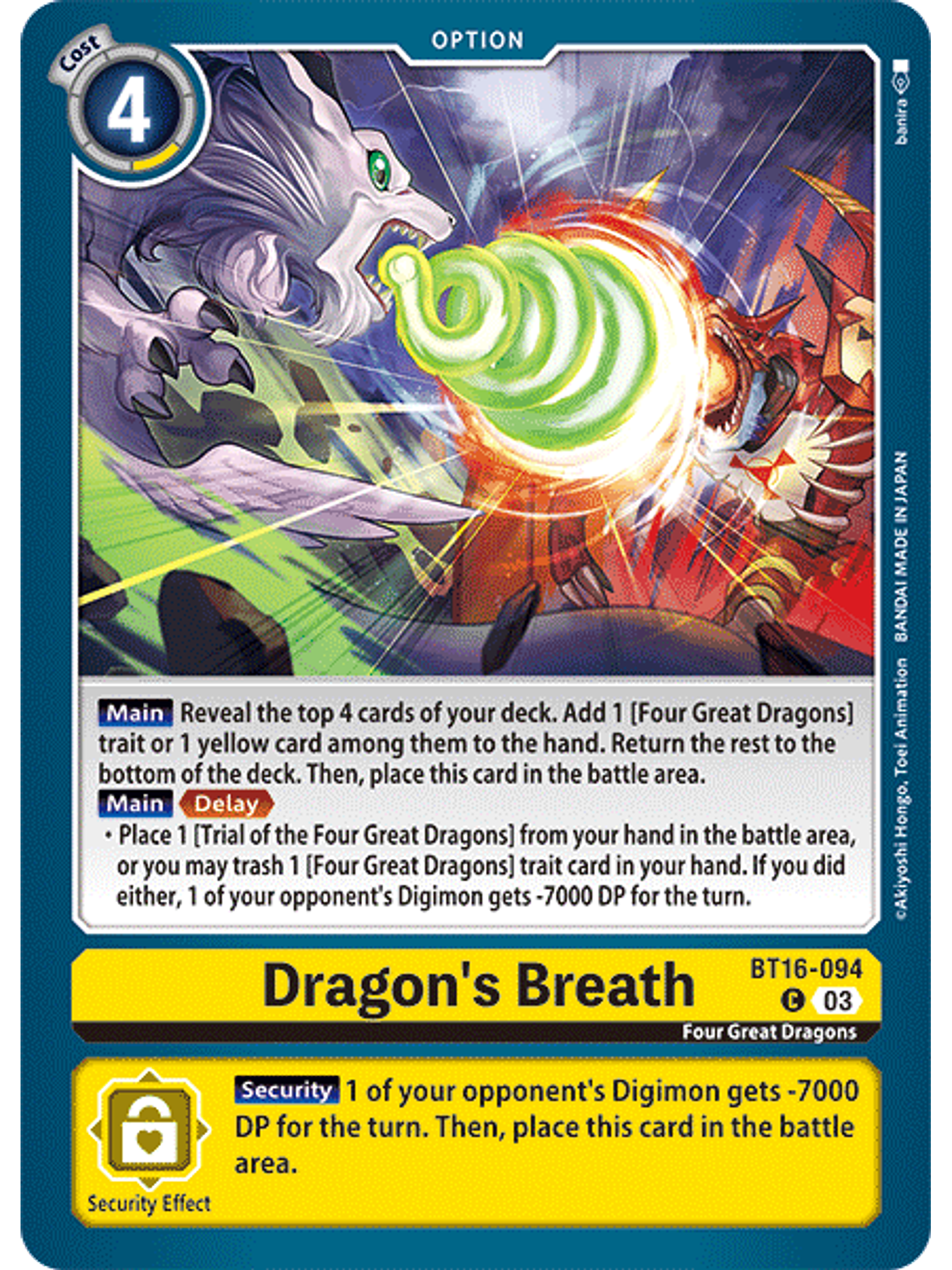 BT16-094 C Dragon's Breath 1
