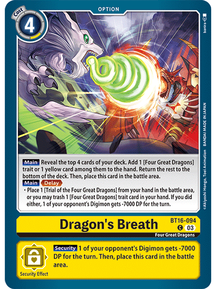 BT16-094 C Dragon's Breath 1