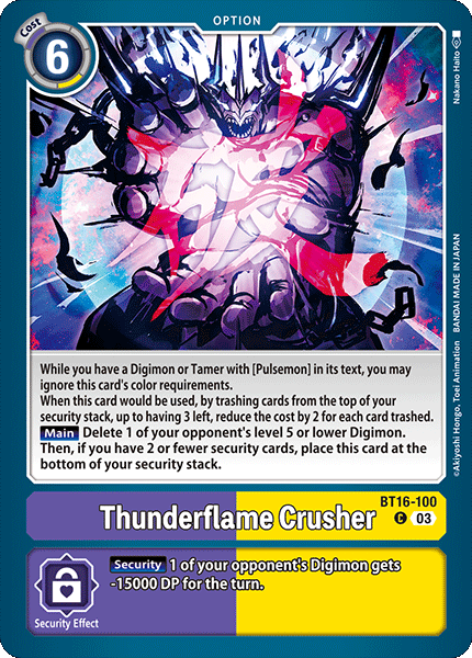 BT16-100 C Thunderflame Crusher