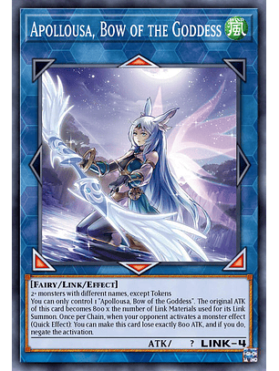 Apollousa, Bow of the Goddess (alternate art)  - RA02-EN040 - Super Rare 1st Edition