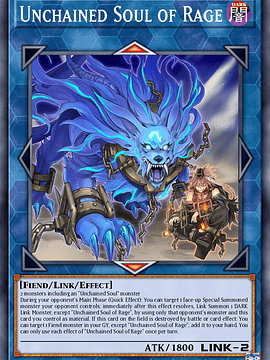 Unchained Soul of Rage - RA02-EN041 - Super Rare 1st Edition