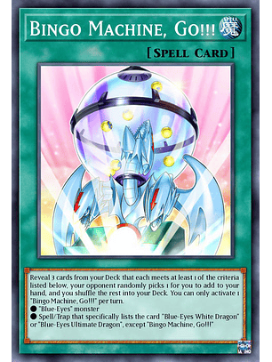Bingo Machine, Go!!!  - RA02-EN062 - Super Rare 1st Edition