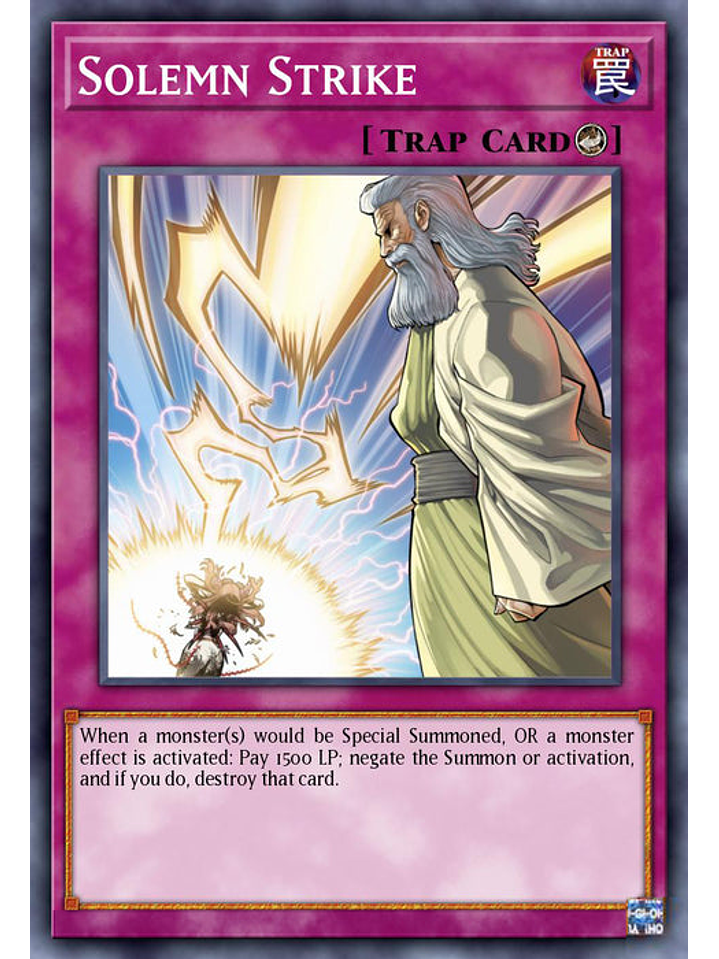 Solemn Strike  - RA02-EN079 - Super Rare 1st Edition 1