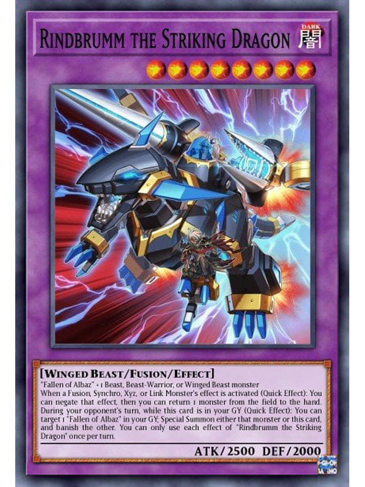 Rindbrumm the Striking Dragon  - RA02-EN025 - Ultra Rare 1st Edition 1