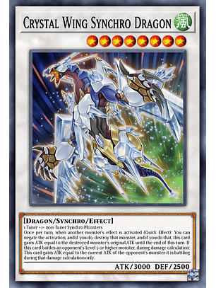 Crystal Wing Synchro Dragon  - RA02-EN029 - Ultra Rare 1st Edition