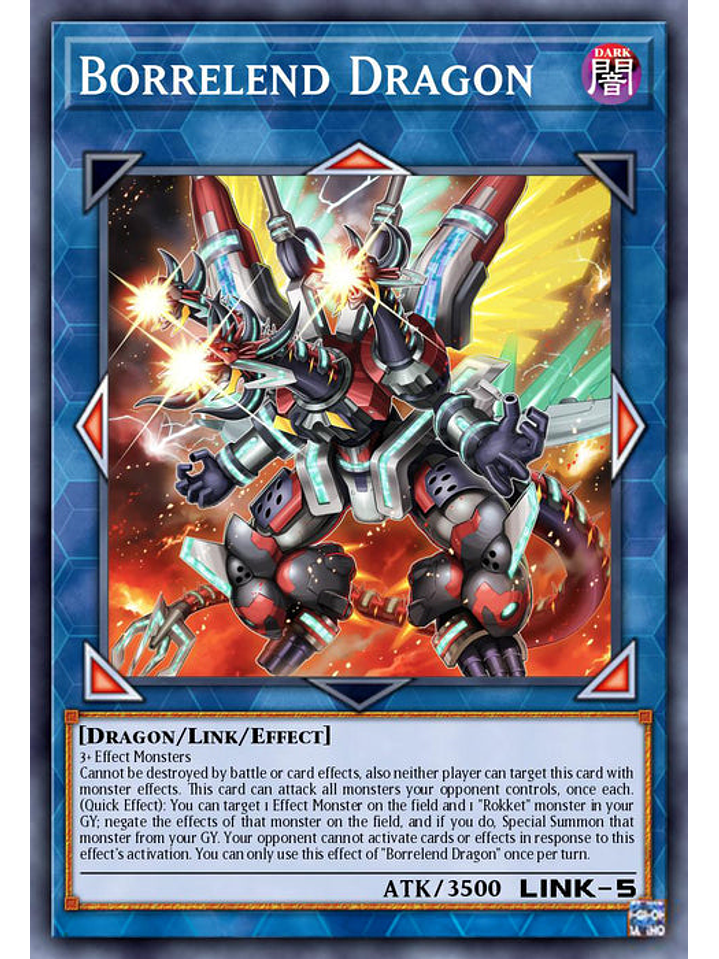 Borrelend Dragon  - RA02-EN043 - Ultra Rare 1st Edition 1