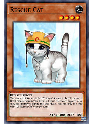 Rescue Cat  - RA02-EN001 - Secret Rare 1st Edition