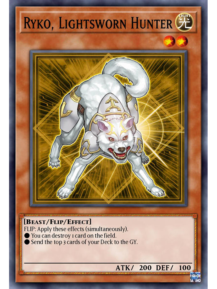 Ryko, Lightsworn Hunter  - RA02-EN003 - Secret Rare 1st Edition 1