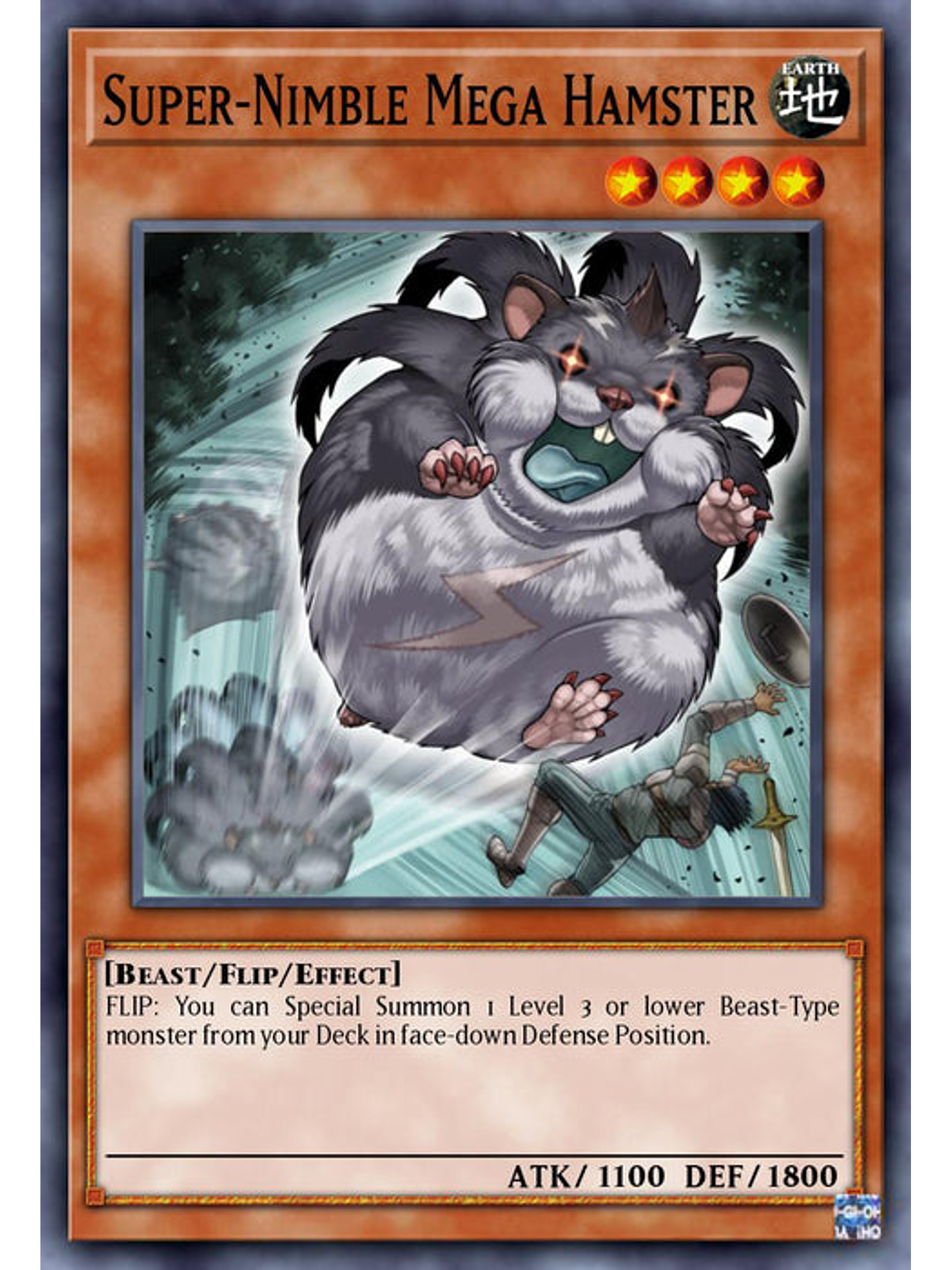 Super-Nimble Mega Hamster  - RA02-EN004 - Secret Rare 1st Edition 1