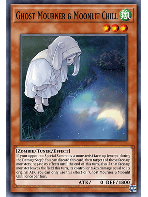 Ghost Mourner & Moonlit Chill (alternate art)  - RA02-EN015 - Secret Rare 1st Edition