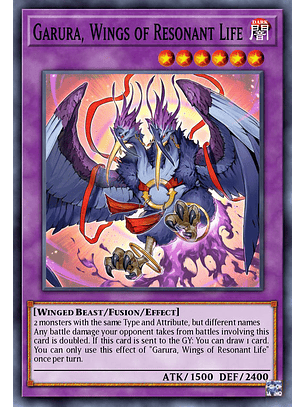 Garura, Wings of Resonant Life  - RA02-EN024 - Secret Rare 1st Edition