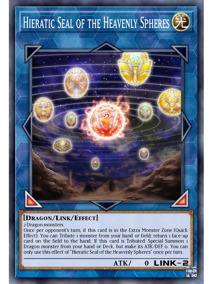 Hieratic Seal of the Heavenly Spheres  - RA02-EN039 - Secret Rare 1st Edition 1