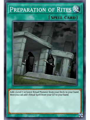 Preparation of Rites  - RA02-EN056 - Secret Rare 1st Edition