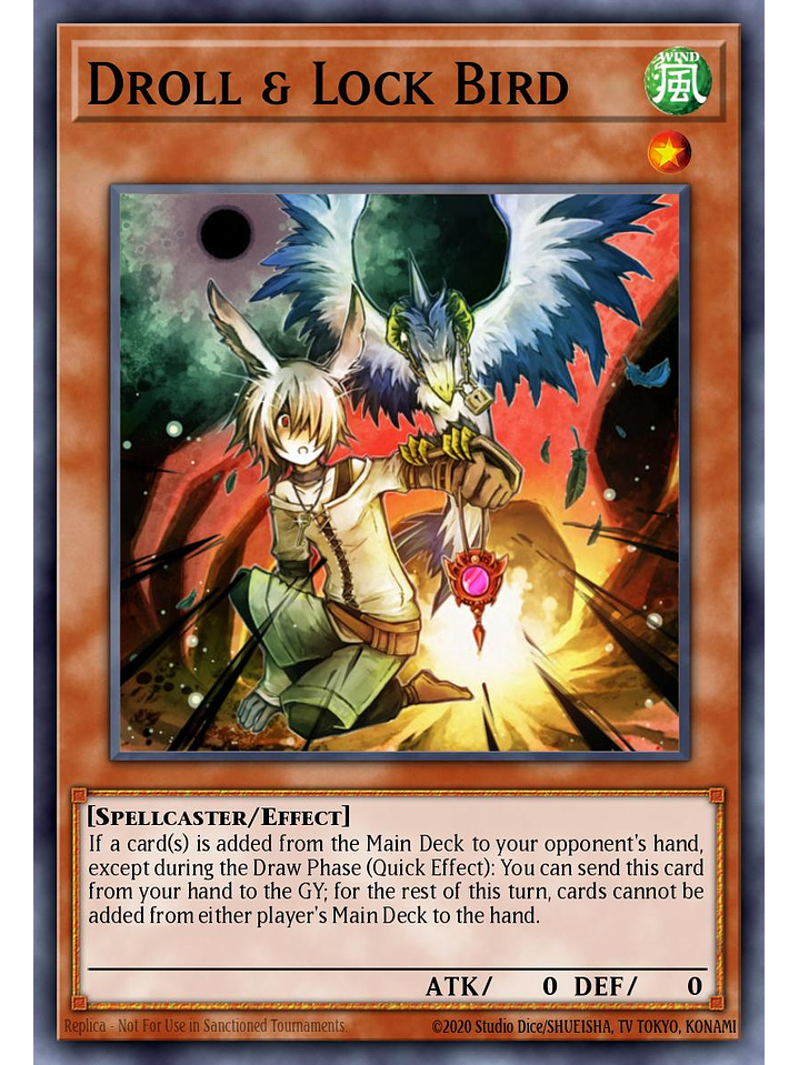 Droll & Lock Bird  - RA02-EN006 - Platinum Secret Rare 1st Edition 1