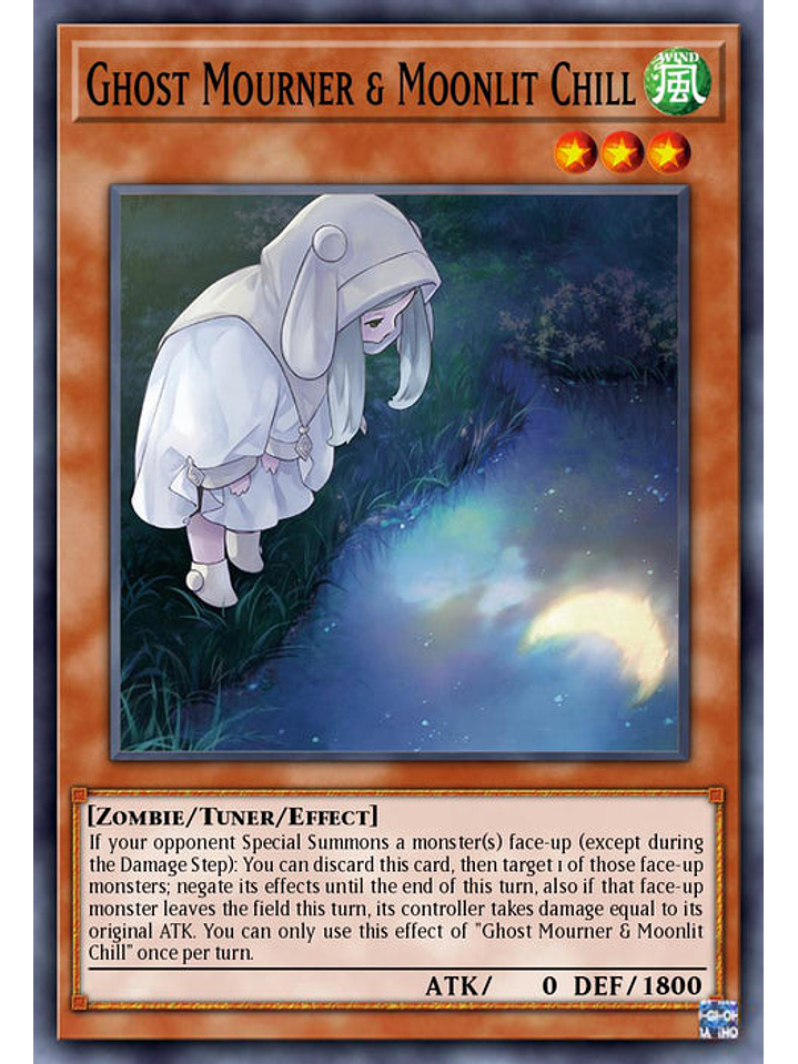 Ghost Mourner & Moonlit Chill (alternate art)  - RA02-EN015 - Platinum Secret Rare 1st Edition 1