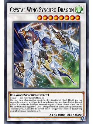 Crystal Wing Synchro Dragon  - RA02-EN029 - Platinum Secret Rare 1st Edition