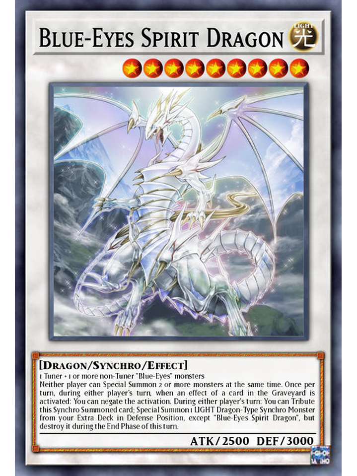 Blue-Eyes Spirit Dragon  - RA02-EN030 - Platinum Secret Rare 1st Edition 1