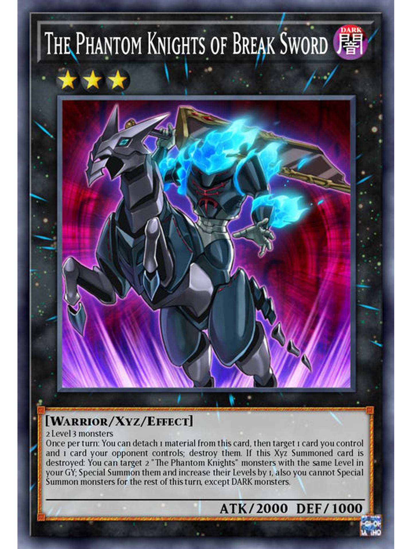 The Phantom Knights of Break Sword  - RA02-EN035 - Platinum Secret Rare 1st Edition 1