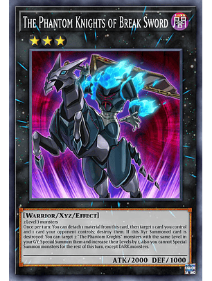 The Phantom Knights of Break Sword  - RA02-EN035 - Platinum Secret Rare 1st Edition