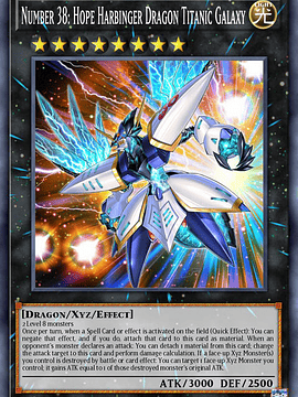 Number 38: Hope Harbinger Dragon Titanic Galaxy  - RA02-EN036 - Platinum Secret Rare 1st Edition