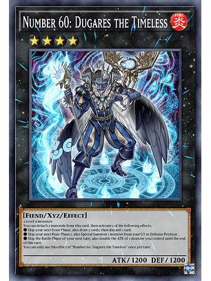 Number 60: Dugares the Timeless  - RA02-EN037 - Platinum Secret Rare 1st Edition