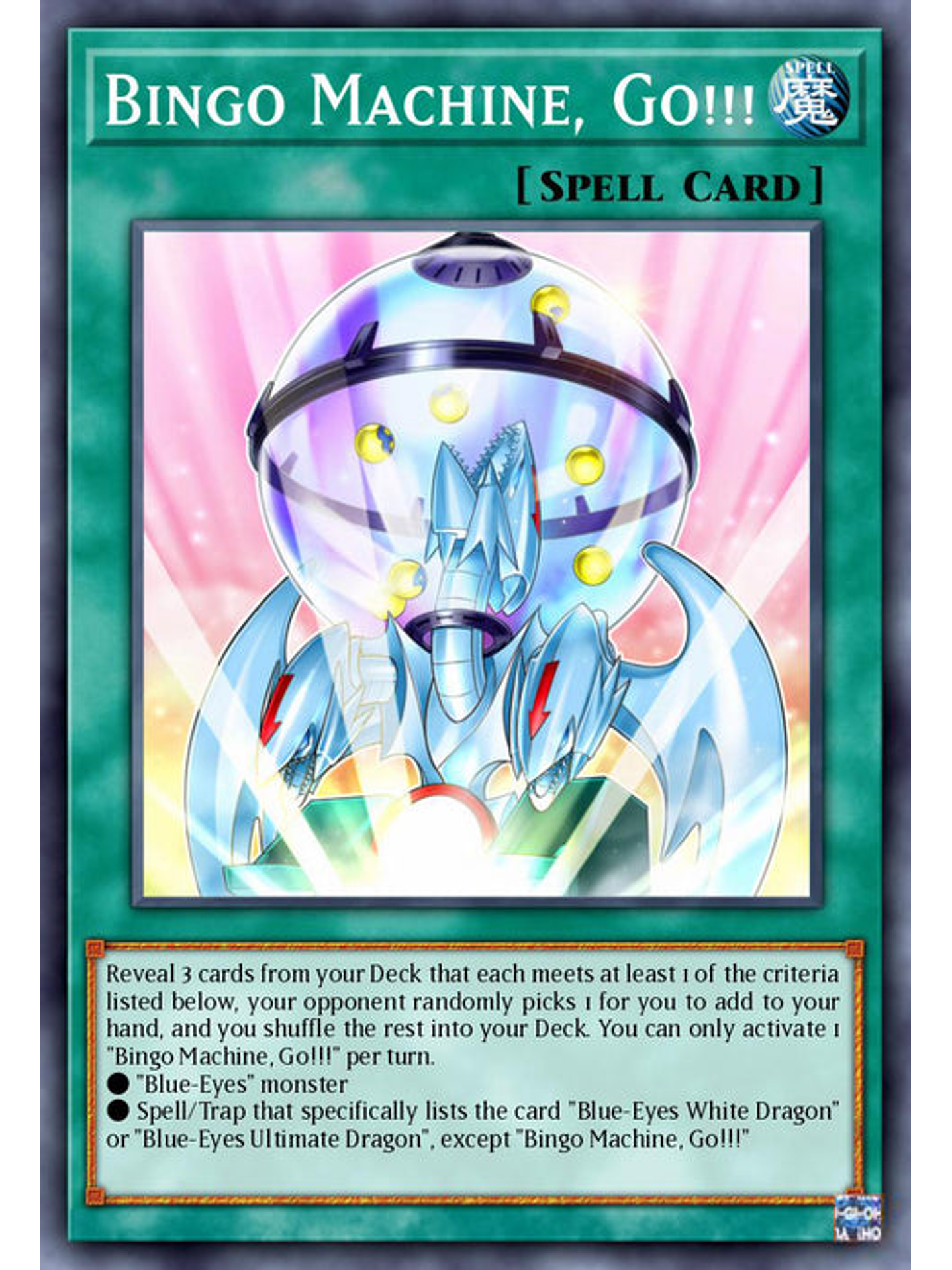 Bingo Machine, Go!!!  - RA02-EN062 - Platinum Secret Rare 1st Edition 1