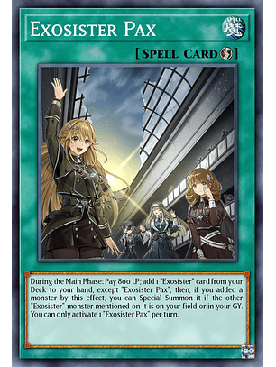 Exosister Pax  - RA02-EN066 - Platinum Secret Rare 1st Edition
