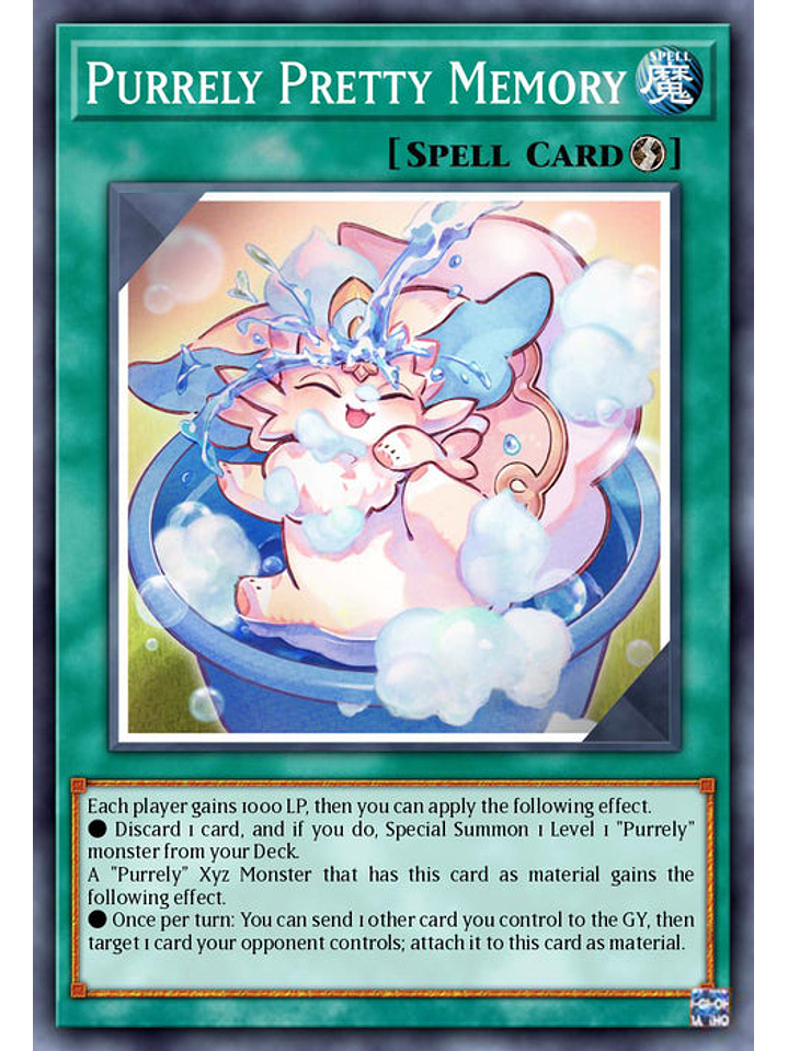 Purrely Pretty Memory  - RA02-EN072 - Platinum Secret Rare 1st Edition 1