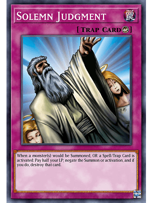 Solemn Judgment  - RA02-EN075 - Platinum Secret Rare 1st Edition