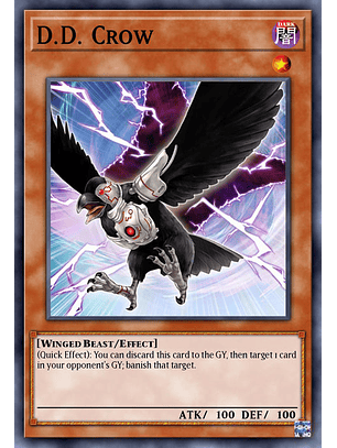 D.D. Crow  - RA02-EN002 - Quarter Century Secret Rare 1st Edition