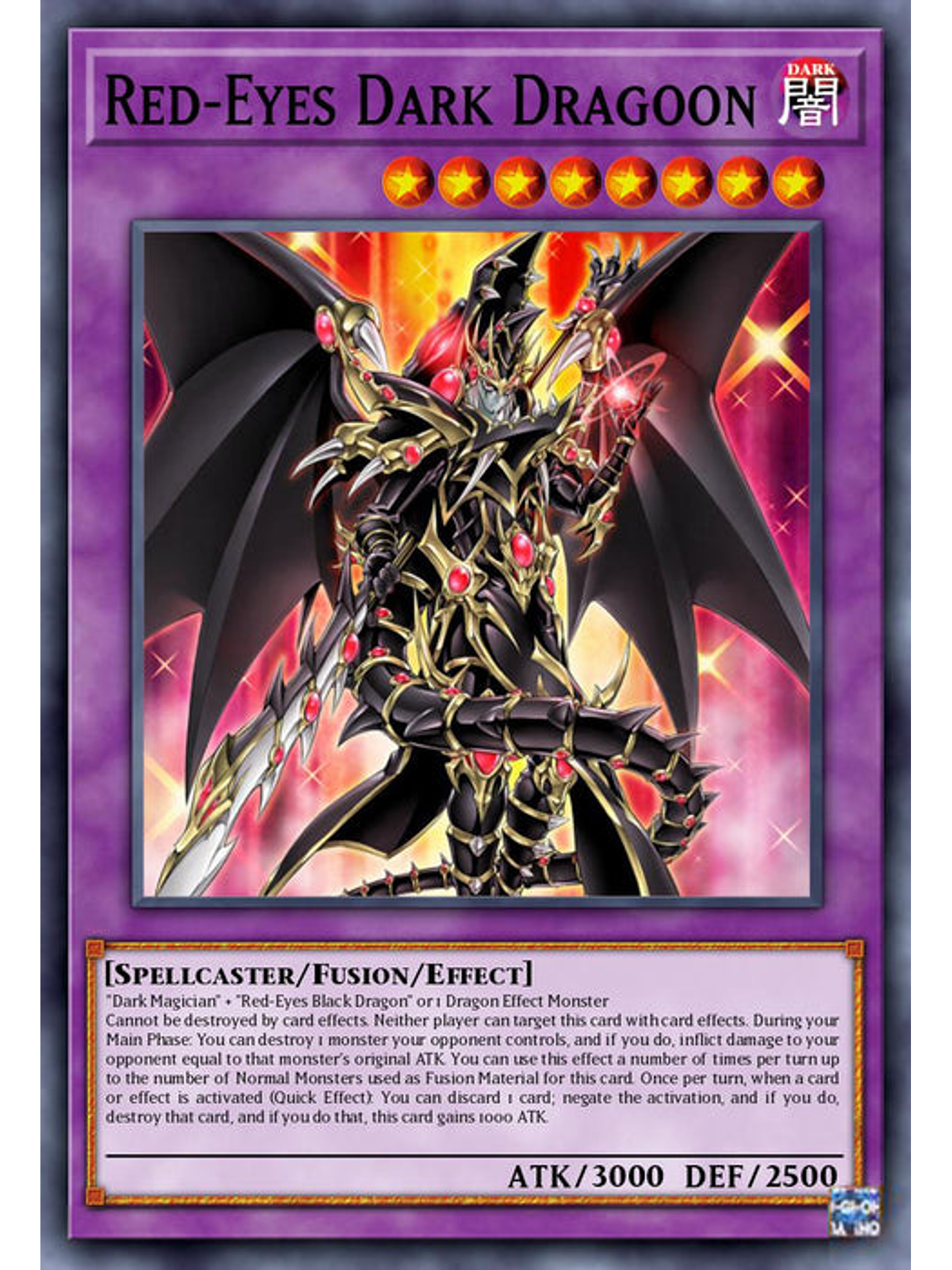Red-Eyes Dark Dragoon  - RA02-EN021 - Quarter Century Secret Rare 1st Edition 1