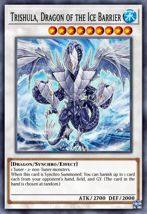 Trishula, Dragon of the Ice Barrier  - RA02-EN026 - Quarter Century Secret Rare 1st Edition