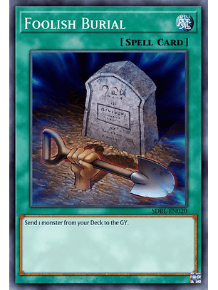 Foolish Burial  - RA02-EN049 - Quarter Century Secret Rare 1st Edition