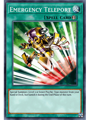 Emergency Teleport  - RA02-EN053 - Quarter Century Secret Rare 1st Edition