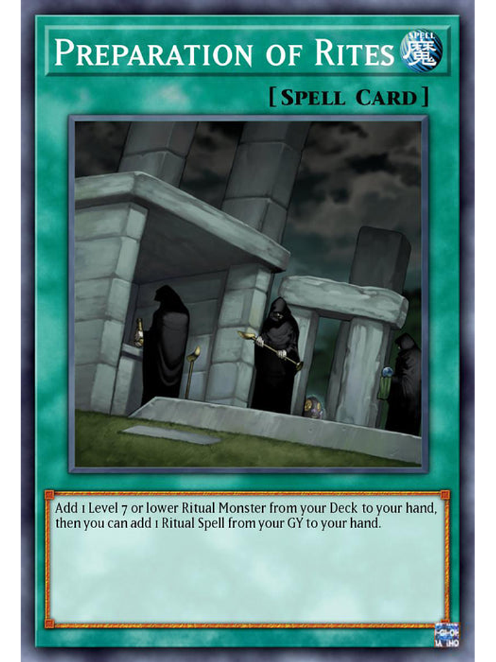 Preparation of Rites  - RA02-EN056 - Quarter Century Secret Rare 1st Edition 1