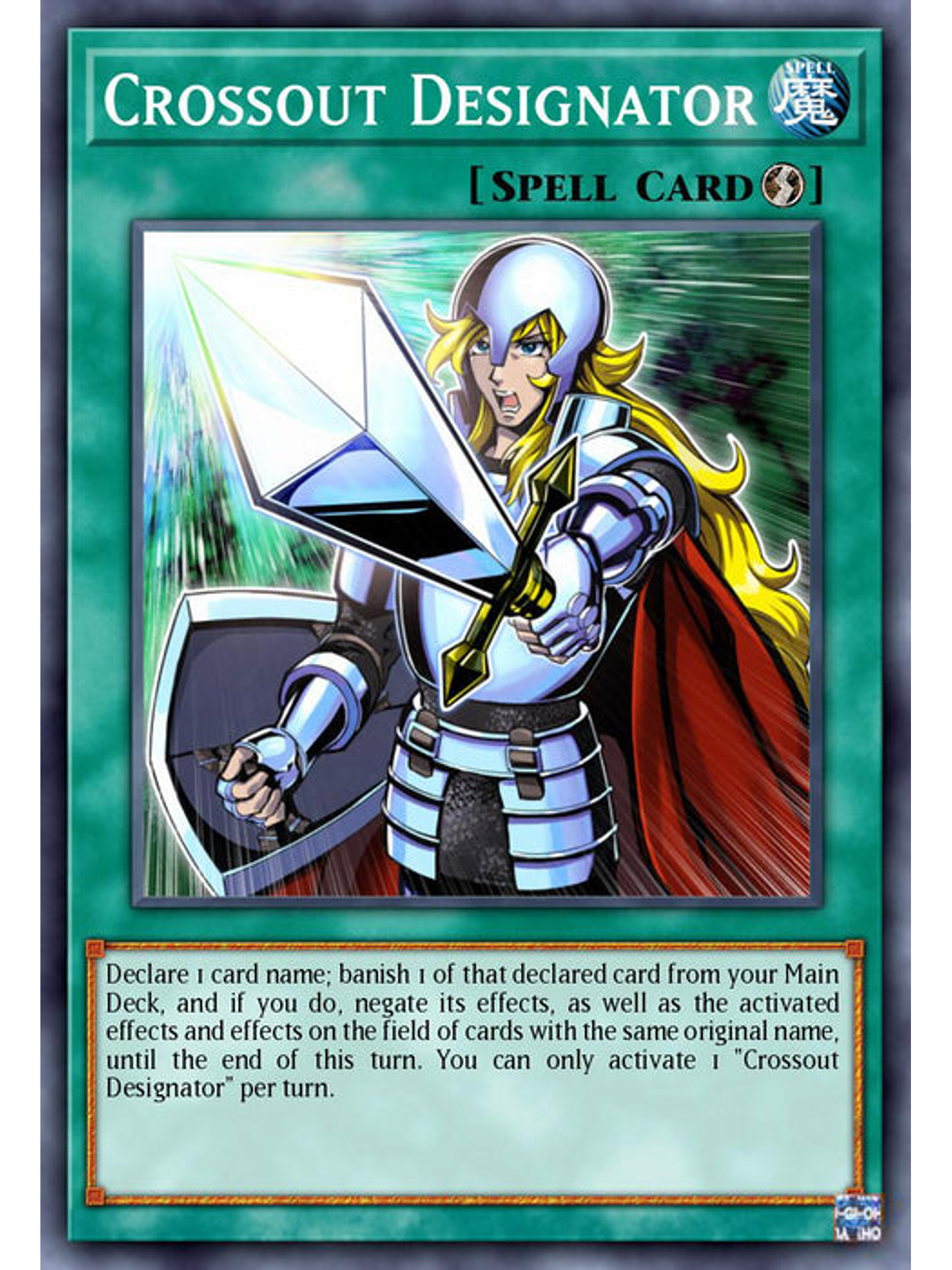 Crossout Designator  - RA02-EN063 - Quarter Century Secret Rare 1st Edition 1