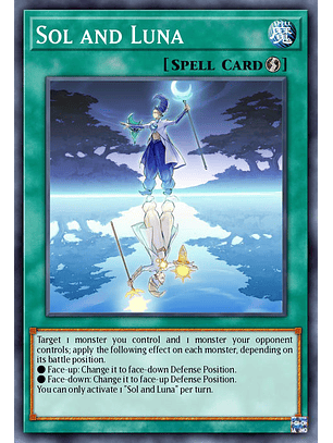 Sol and Luna  - RA02-EN068 - Quarter Century Secret Rare 1st Edition