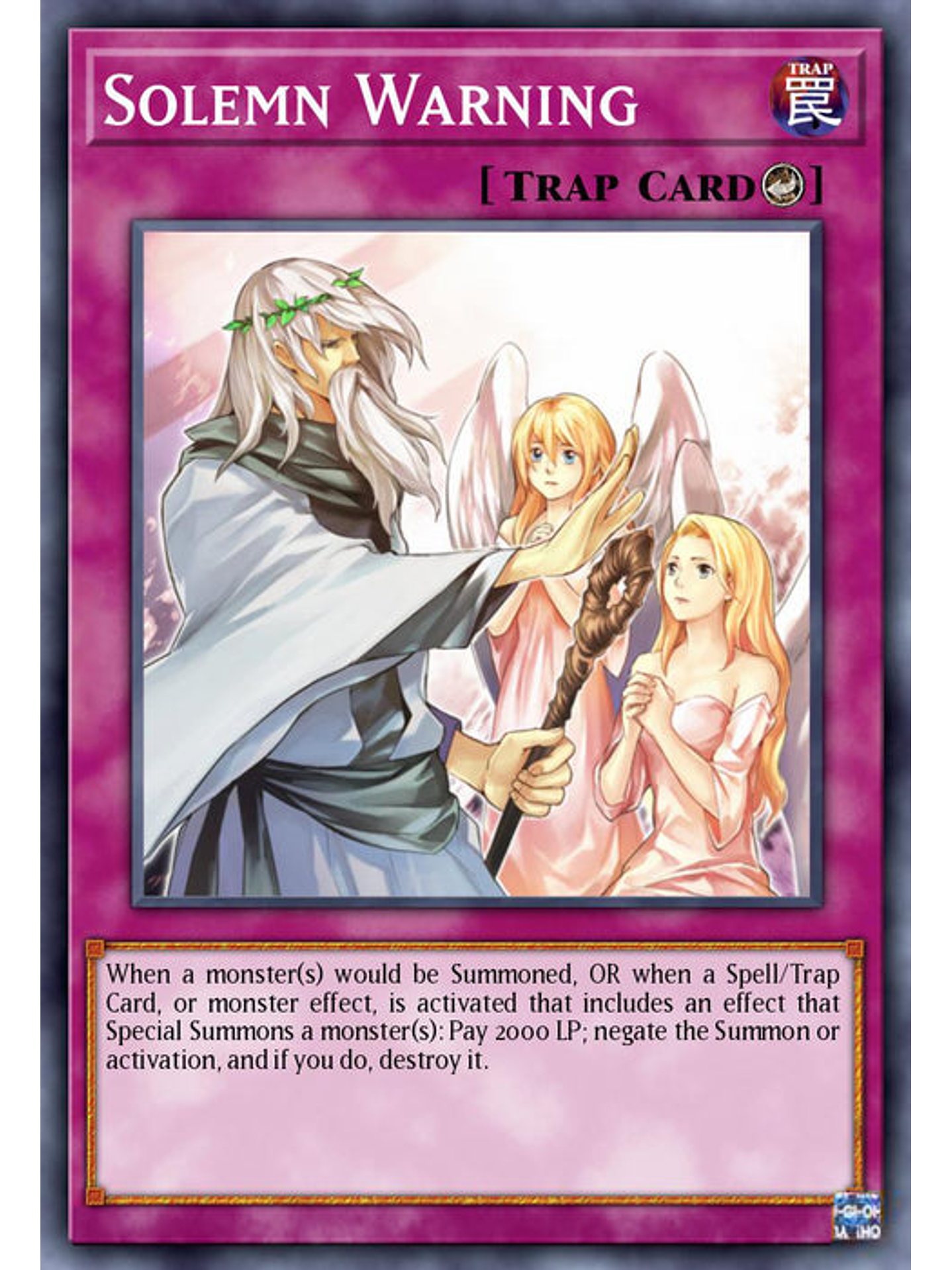 Solemn Warning  - RA02-EN078 - Quarter Century Secret Rare 1st Edition 1