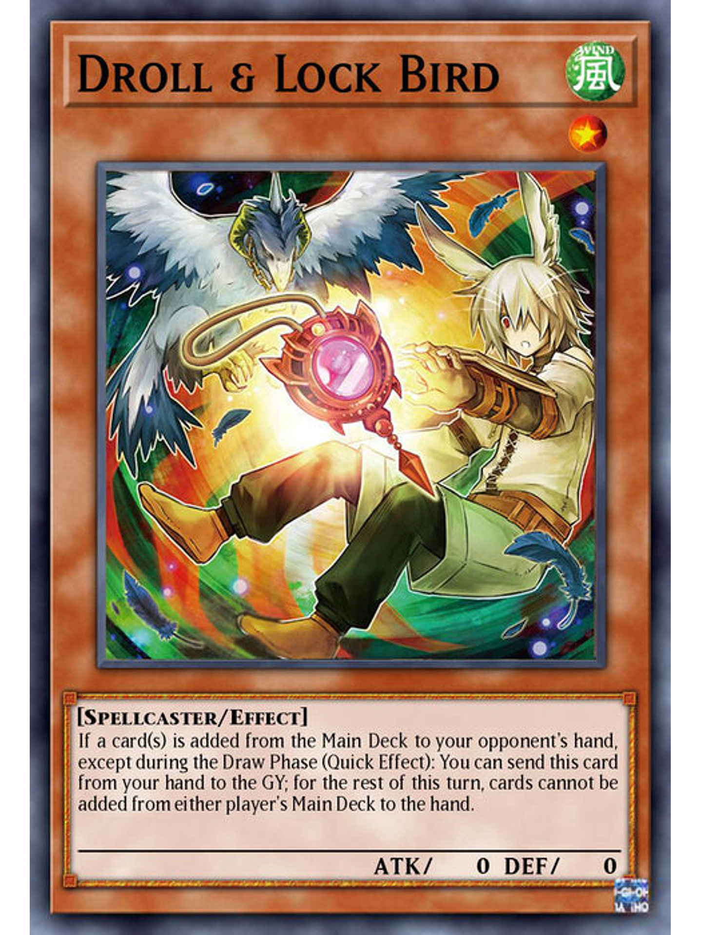Droll & Lock Bird (alternate art)  - RA02-EN006 - Ultimate Rare 1st Edition 1