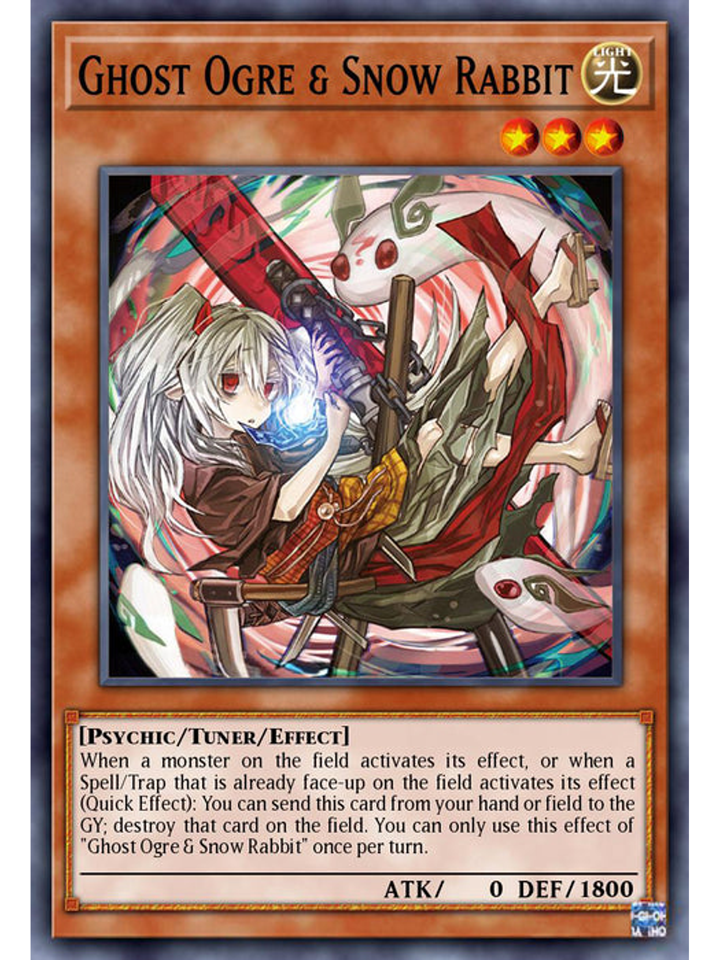 Ghost Ogre & Snow Rabbit (alternate art)  - RA02-EN009 - Ultimate Rare 1st Edition 1